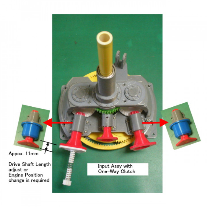 Main-Gear-Box, for Helicopter, Option, Freewheel Clutch image