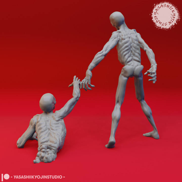 Zombies - Tabletop Miniature (Pre-Supported) image