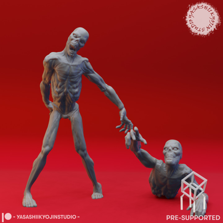 Zombies - Tabletop Miniature (Pre-Supported) image