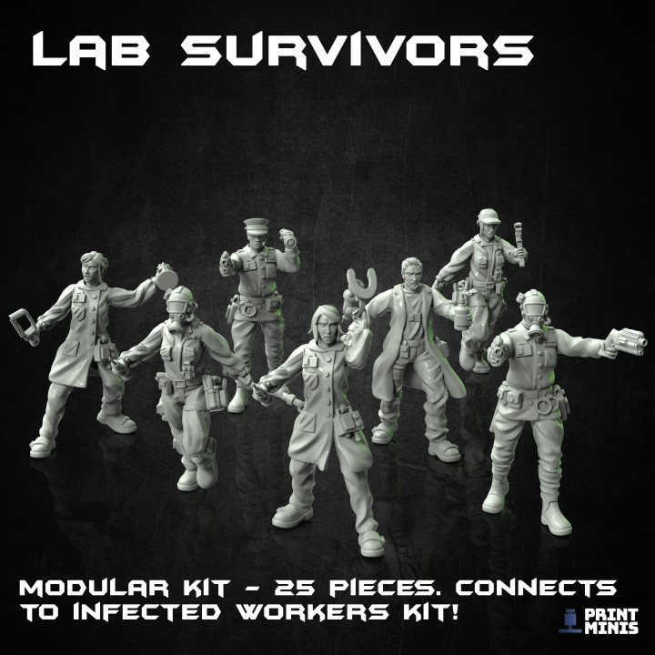 Lab Survivor Characters - Modular - The Outbreak Collection image