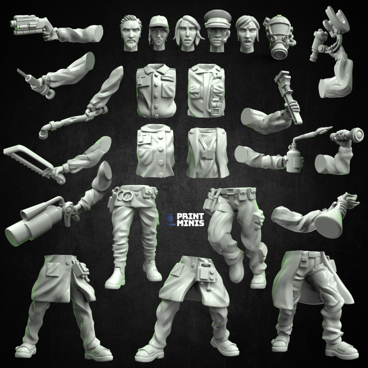 Lab Survivor Characters - Modular - The Outbreak Collection image