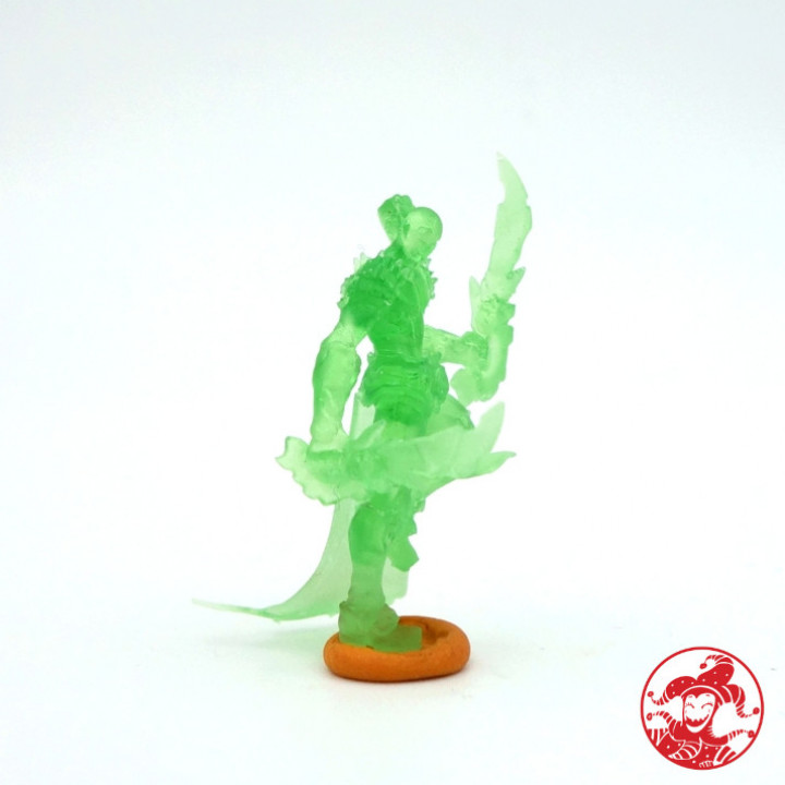 Demendril Dark Elf Ranger Blademaster Slayer 2 versions 1 inch base, 32 mm height Medium miniature image