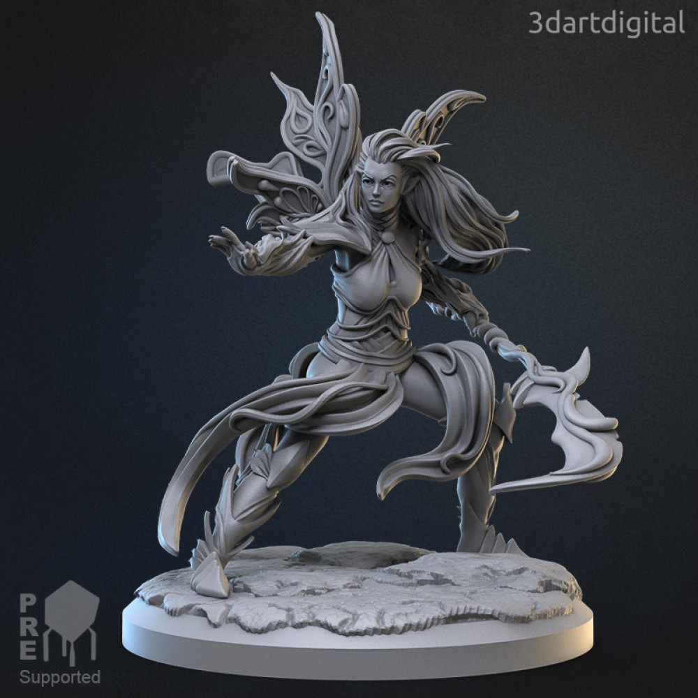 3D Printable Faerie Warrior female by 3dartdigital