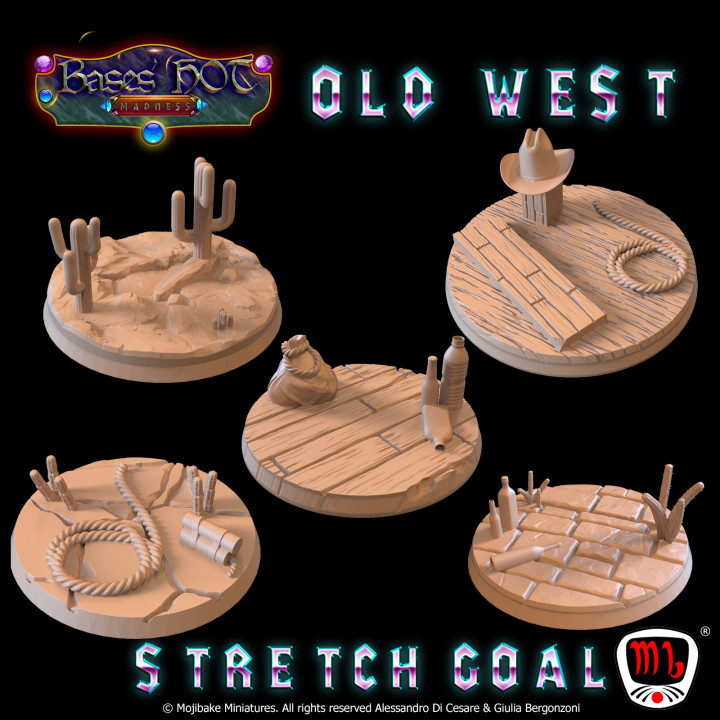 Old West Custom Bases (Bases hot Madness KS Campaign) image
