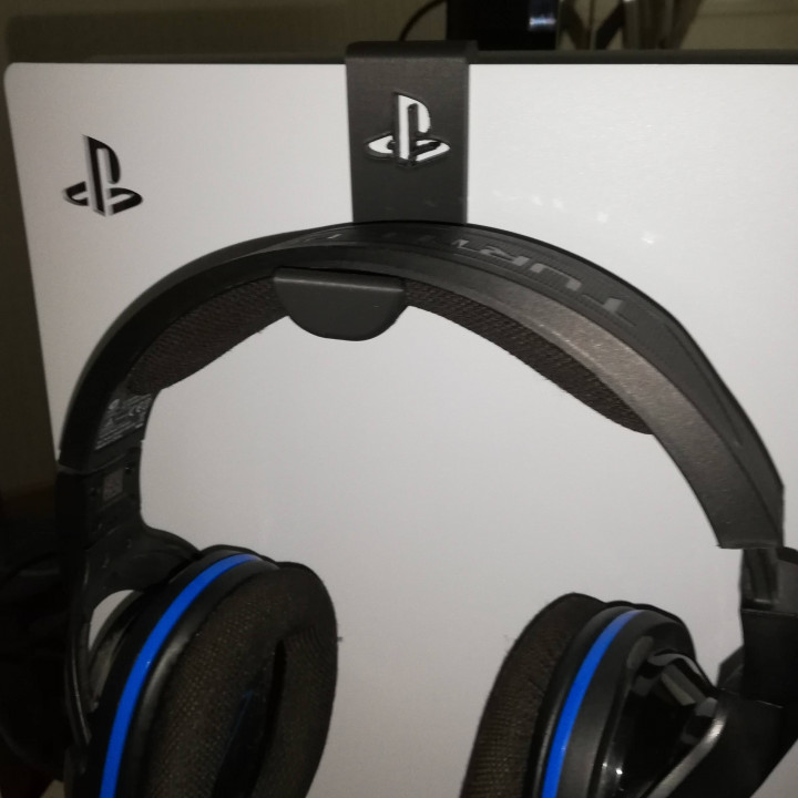 3D Printable PS5 headset holder by Sabin Christopher