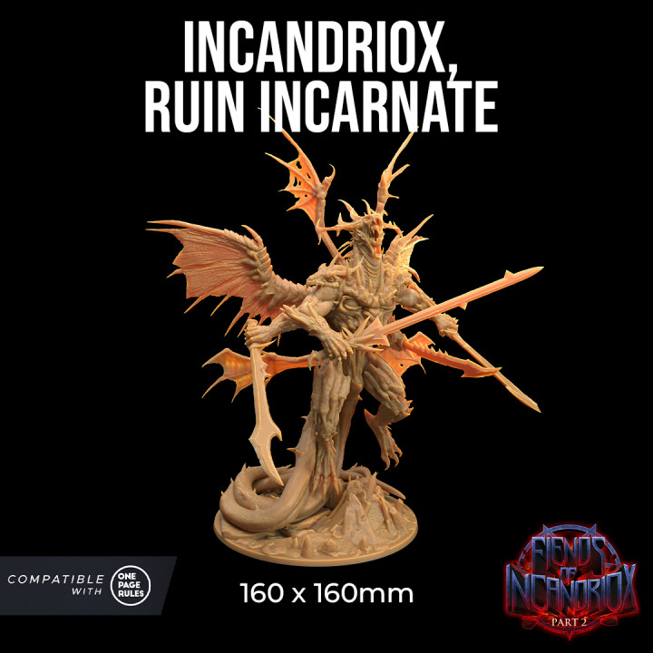 Incandriox, Ruin Incarnate - Incandriox Demon Dragon - Presupported image