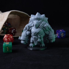 Picture of print of Tortle Brute Miniature - Pre-Supported