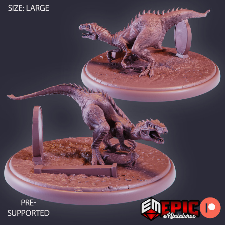 Raptor Set / Ancient Hunting Dinosaur / Jurassic Reptile image