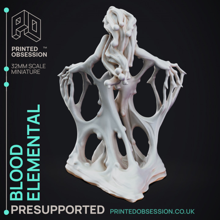 Blood Elemental - The Mists of Change - PRESUPPORTED - 32mm Scale image