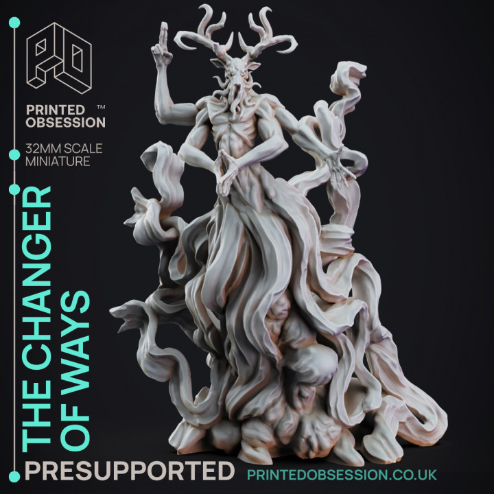 Changer of Ways - The Mists of Change Boss - PRESUPPORTED - 32mm scale image