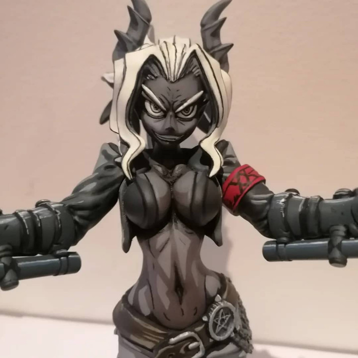 3d Print Of Helltaker Judgement 25cm Fanart By Wolflittlepsycho 6809