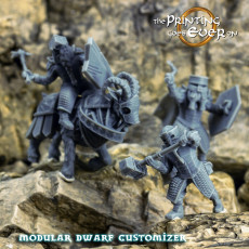 Picture of print of Modular Dwarven Tunnel Defenders - On Foot and Mounted - Presupported