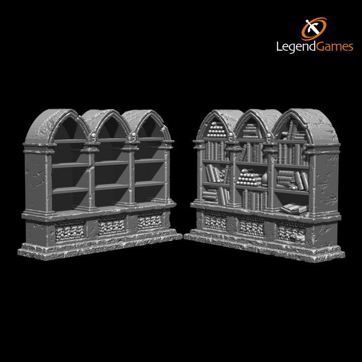 LegendGames Gothic Bookcase set image