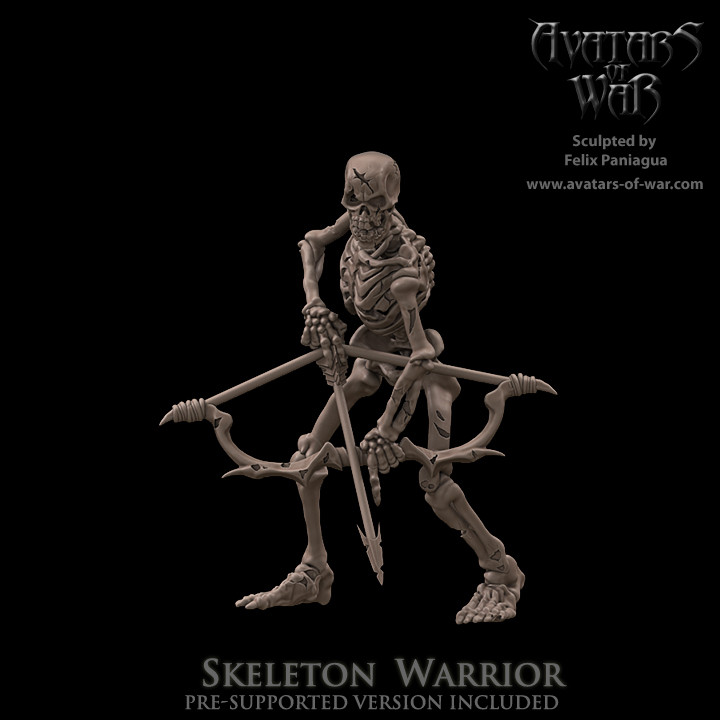 3D Printable Skeleton Warriors by Avatars of War