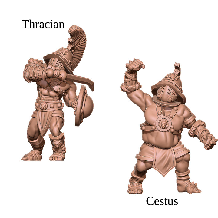3D Printable Gladiators by Iain Lovecraft
