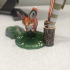 Fennec desert fox pen holder print image