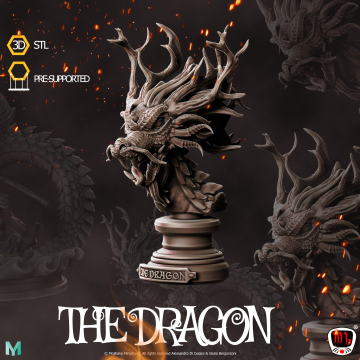 Collectible Dragon's bust image