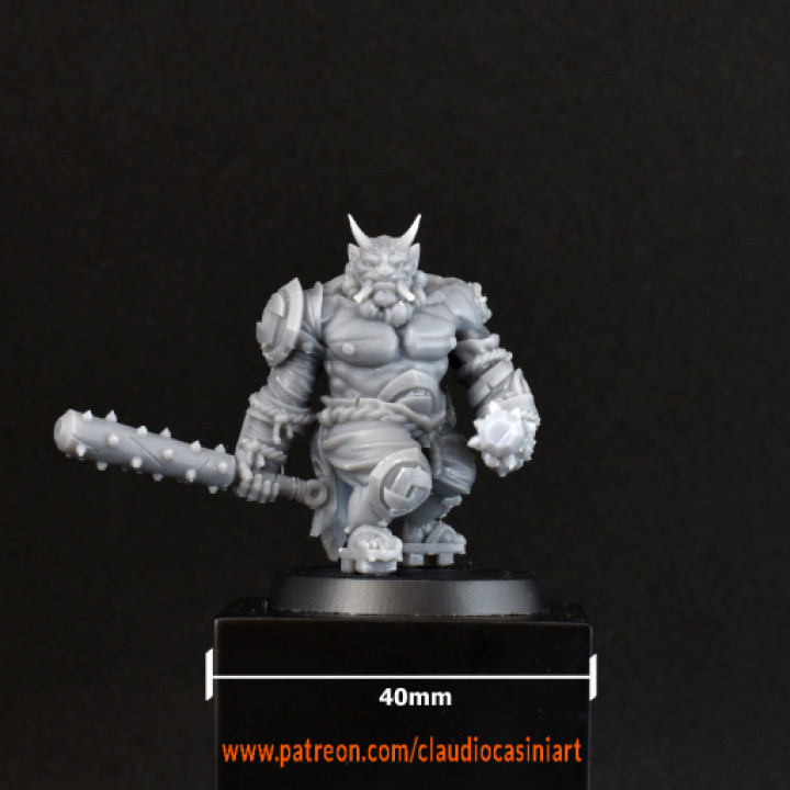 (0029) Male orc oni with clubs