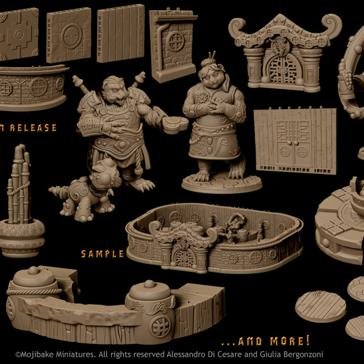 "The clumsy Ox Tavern"  Complete set image