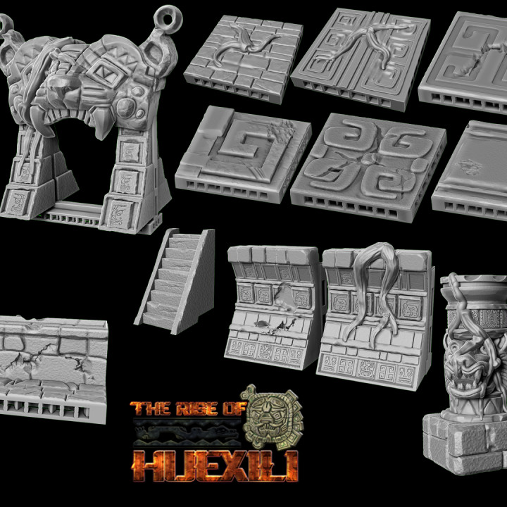 "The rise of Huexili" Complete set image