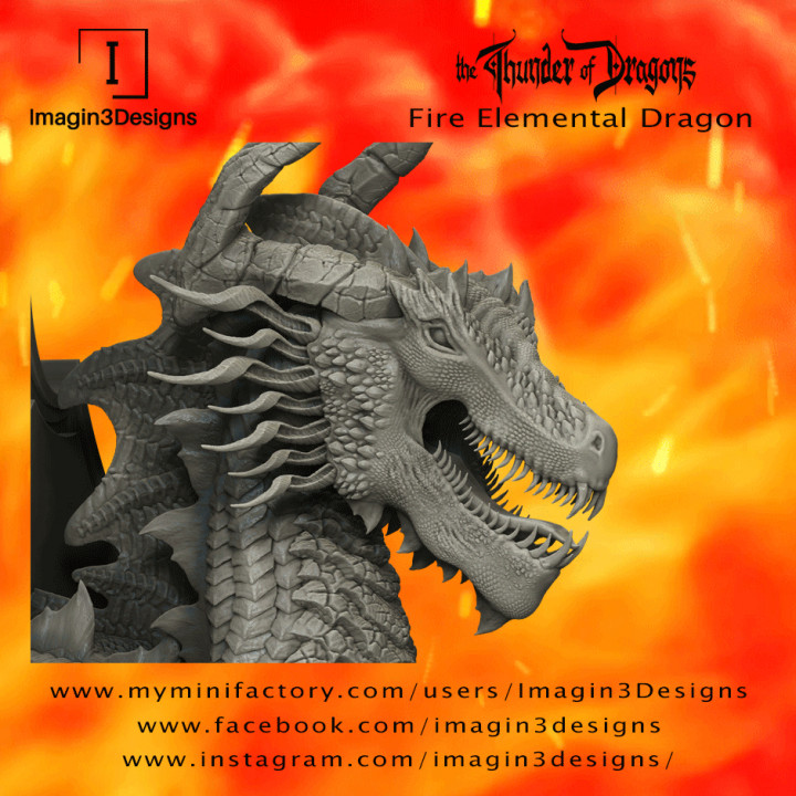 Dimintar'axix -The Maelstrom of Flames- The Fire Elemental Dragon image