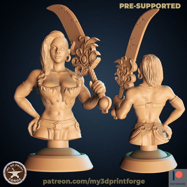 Female Barbarian BUST image
