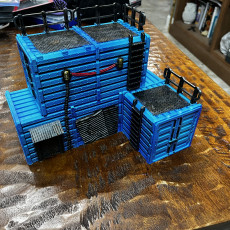 Picture of print of Kyhlden. Hive City Docks. 3D Printing Designs Bundle. Futuristic / Containers / Platforms / Scifi Buildings. Terrain and Scenery for Wargames