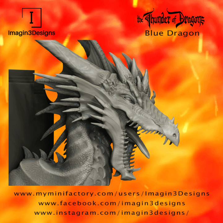 PRE-SUPPORTED Vayex'mogath -Scourge of the Ice Valley- The Blue Dragon image