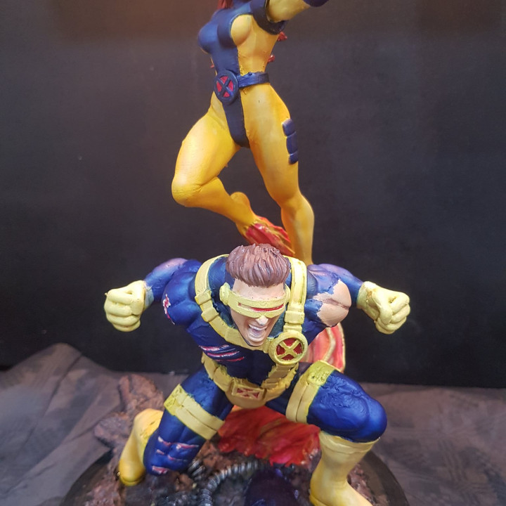 Jean grey and cyclops -Bust image