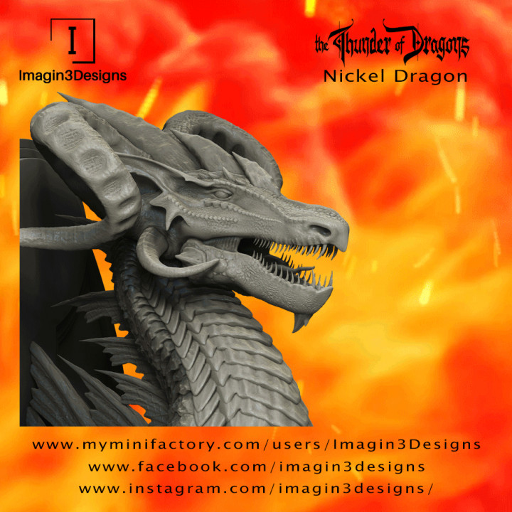 PRE-SUPPORTED Gilafin'odax -The Iconoclast- The Nickel Dragon image