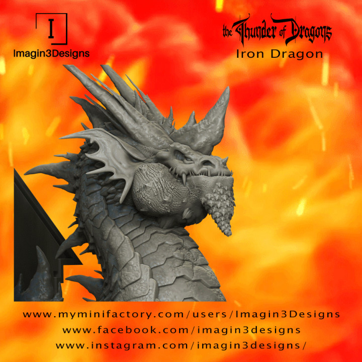 PRE-SUPPORTED Brix'abilax -The Dominate- The Iron Dragon image