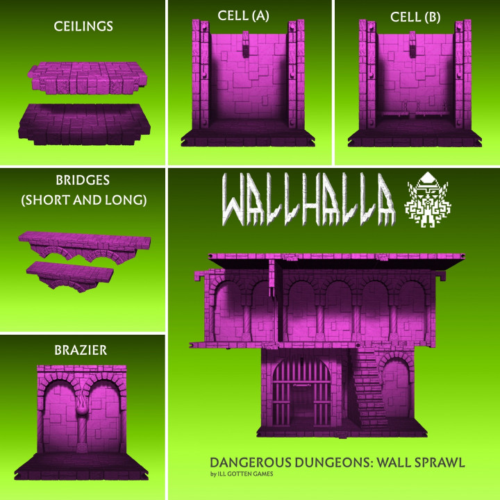 Wallhalla Wall Sprawl: Dangerous Dungeons image