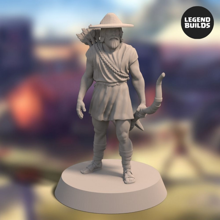 Tempos “the Bowman” - 3D printable miniature – STL file image