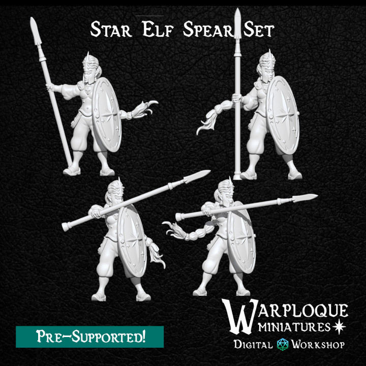 Star Elf Spear Set image
