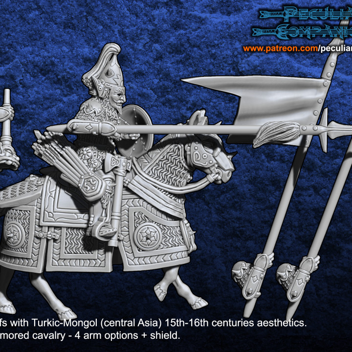 Turko-Mongol Dark Elfs - Heavy Lancers image