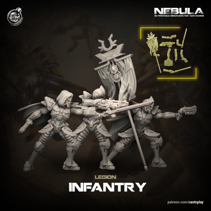 Legion Infantry (Pre-Supported) | Nebula image