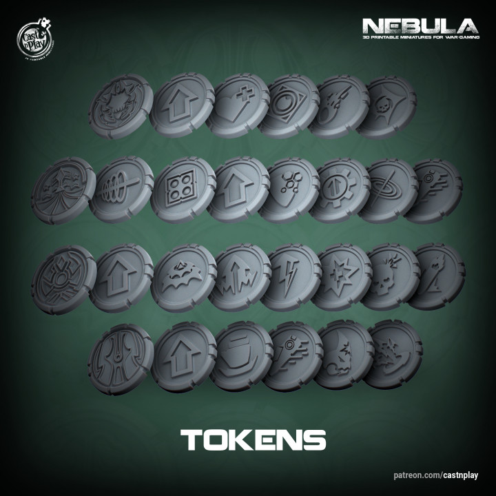All Faction Tokens (Pre-Supported) | Nebula image