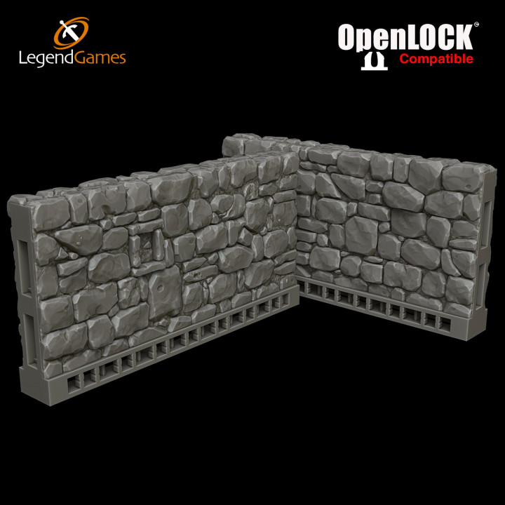 LegendGames OpenLOCK Stone Wall sections image