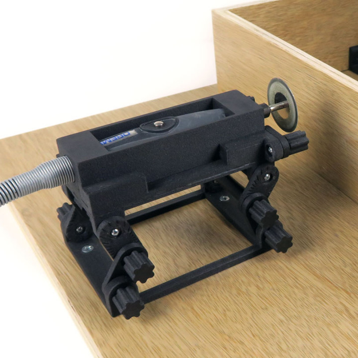 3D Printable Dremel Flex Shaft Table Saw by Lindy Design Lab