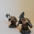 Dwarf Clan Soldier 2 weapon versions 1 inch base, 28/32 mm height Medium miniature print image