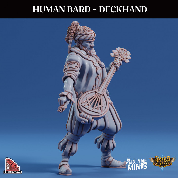 Human Bard - Deckhand image