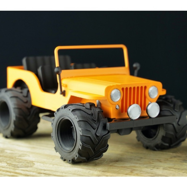 WILLYS JEEP - Fully printable image
