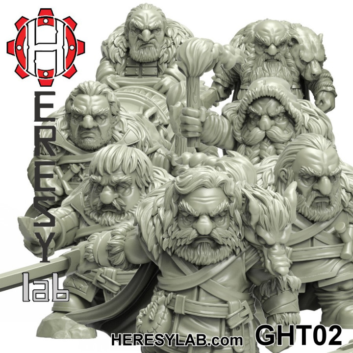 HeresyLab - Black Mountain Dwarf Bundle - 35 models image