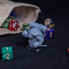 Picture of print of Tortle Artificer Miniature - Pre-Supported