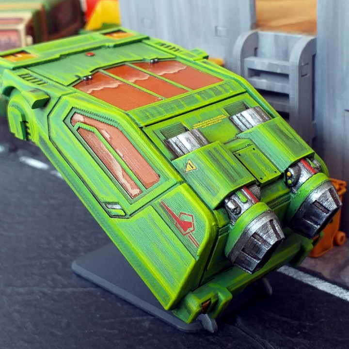 Cyberpunk Hover Cars - 28mm image