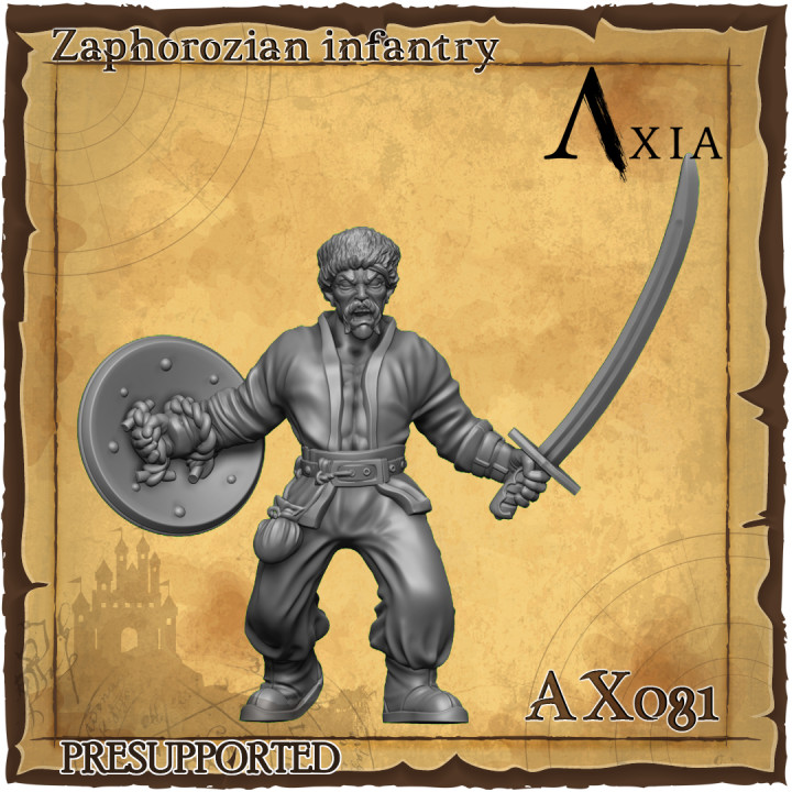 AX081 Cossack Zaphorozian Infantry 4 Amber Husaria image