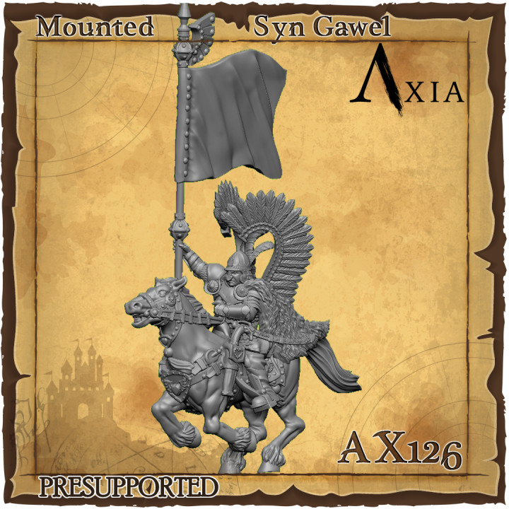 AX126  Syn Gawel Standard Bearer, Winged Hussar Amber Husaria image