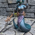 Gorgon Sisters Stheno Spear / Medusa Sister / Half Snake Woman / Female Lamia print image