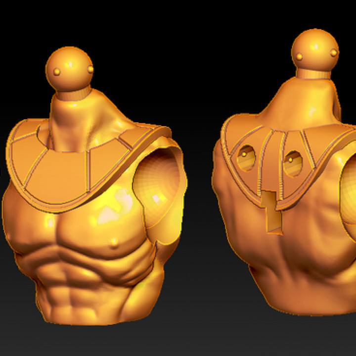 armored (Egypt) male torso for 1.0 (Including nudity) image