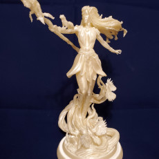 Picture of print of Lesika Light-eyed druid 75mm and 32mm pre-supported